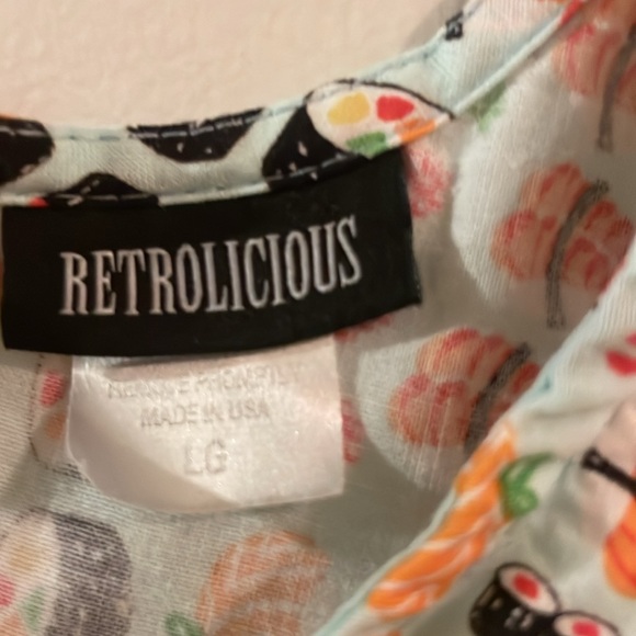 Rare in L - Sushi π£ print cotton A-line dress - EUC - Picture 4 of 9